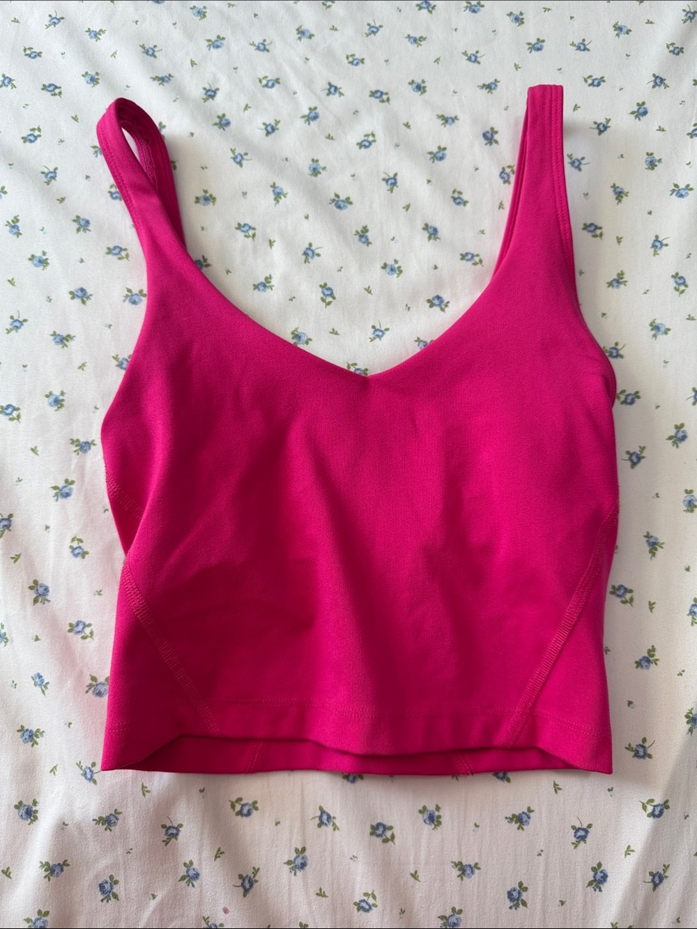 Pink Women's Tank Crop Top